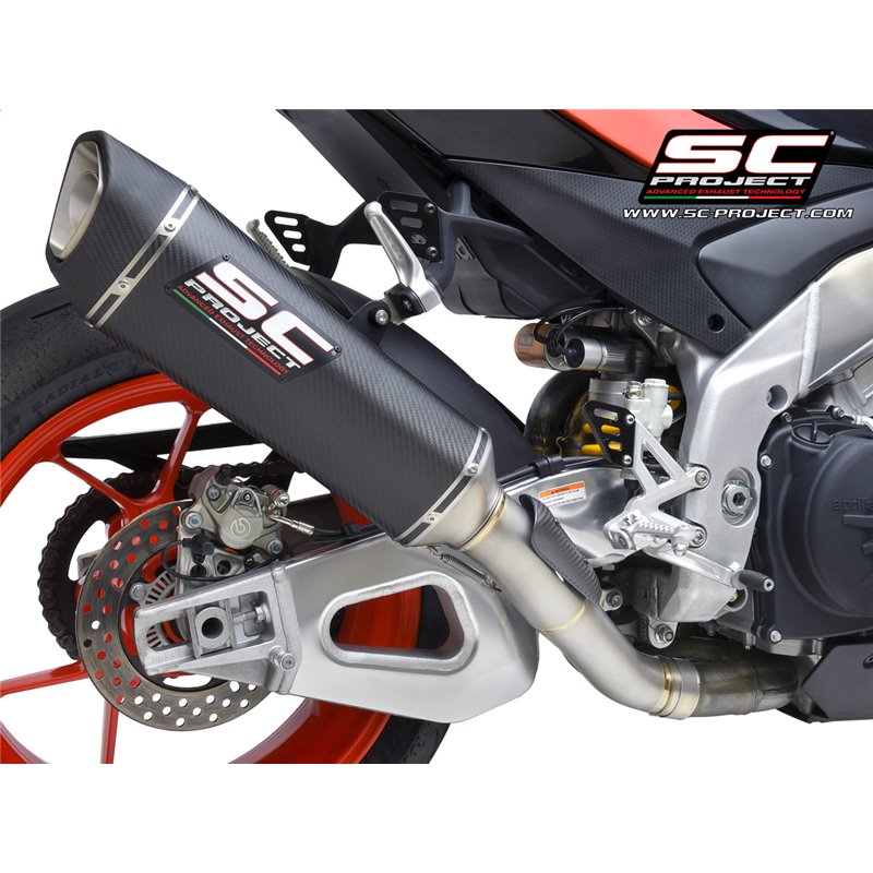 SC-Project Exhaust SC1-R 350mm | Carbon | Aprilia Tuono V4