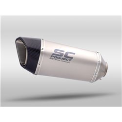 SC-Project Exhaust SC1-R 350mm | Silver | Aprilia Tuono V4