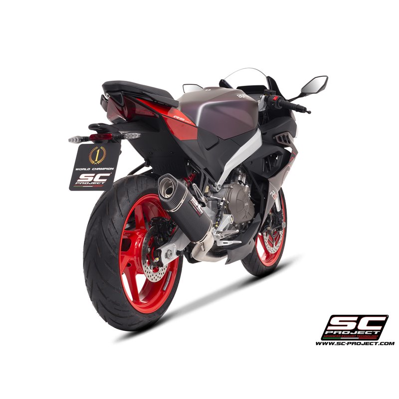 SC-Project Uitlaatsysteem 2-1 SC1-S | Carbon | Aprilia RS457