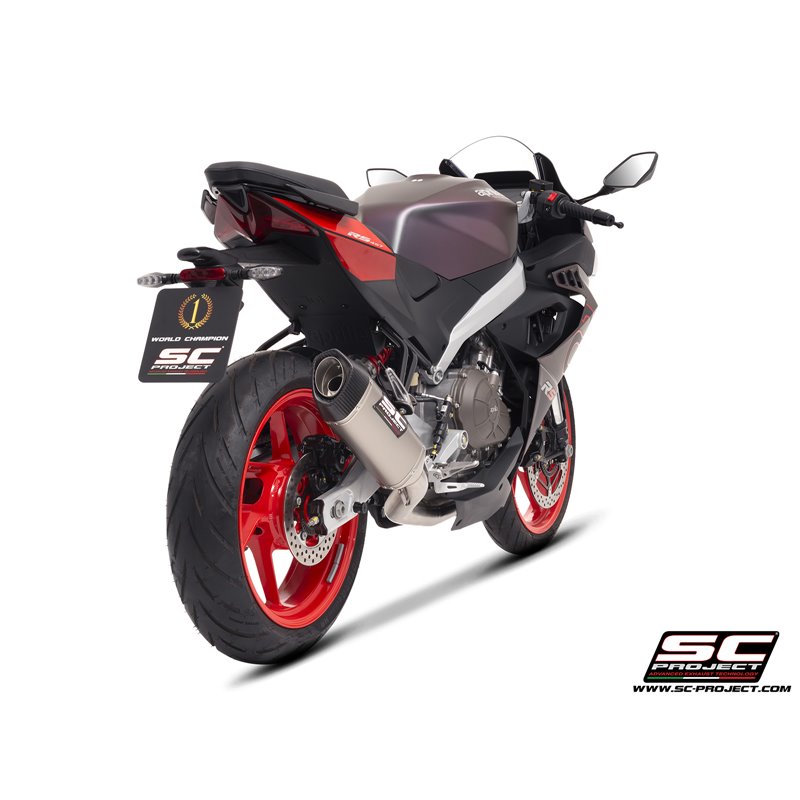 SC-Project Exhaust System 2-1 SC1-S | Silver | Aprilia RS457