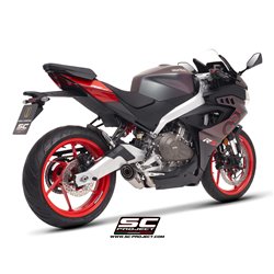 SC-Project Exhaust System 2-1 S1 | Silver | Aprilia RS457