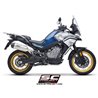 SC-Project Exhaust X-Plorer II | Silver | CF Moto 800MT