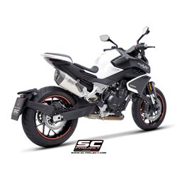 SC-Project Uitlaat SC1-R | Zilver | CF Moto 800NK