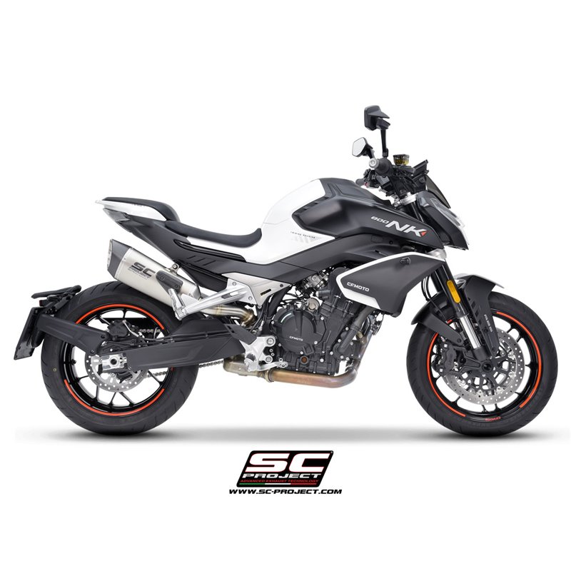 SC-Project Uitlaat SC1-R | Zilver | CF Moto 800NK