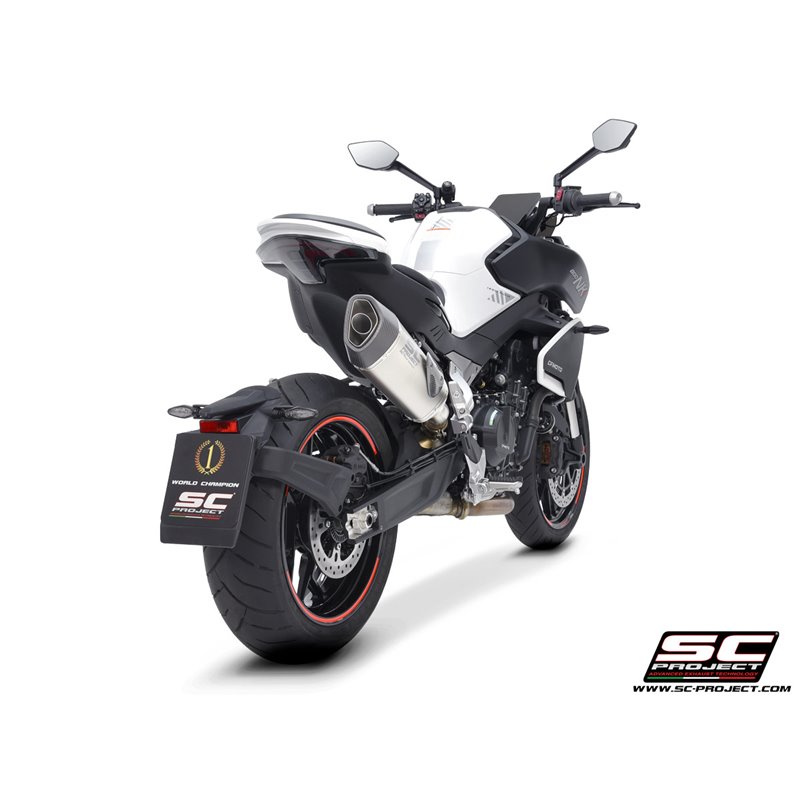 SC-Project Uitlaat SC1-R | Zilver | CF Moto 800NK