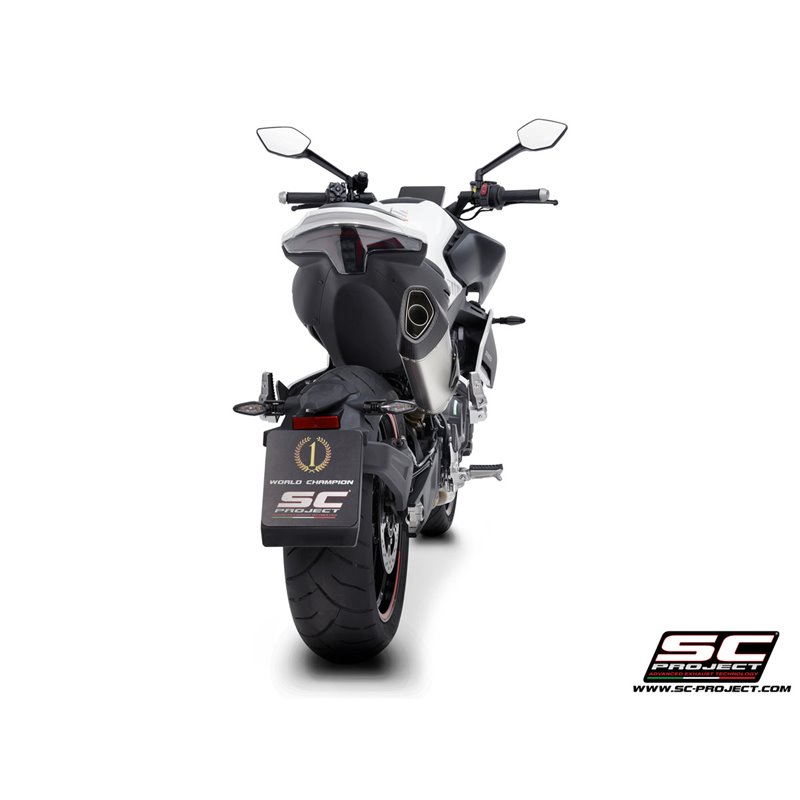 SC-Project Uitlaat SC1-R | Zilver | CF Moto 800NK