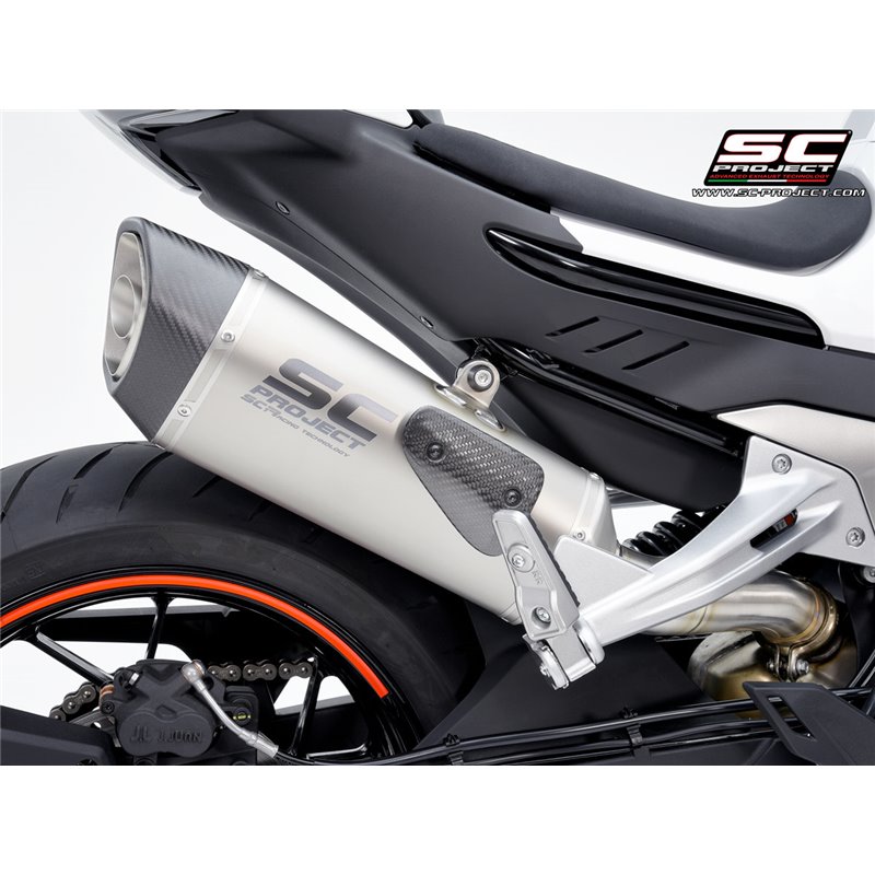 SC-Project Uitlaat SC1-R | Zilver | CF Moto 800NK