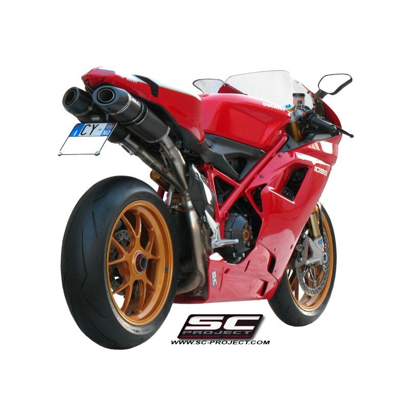 SC-Project Uitlaten Oval | Carbon | Ducati 848