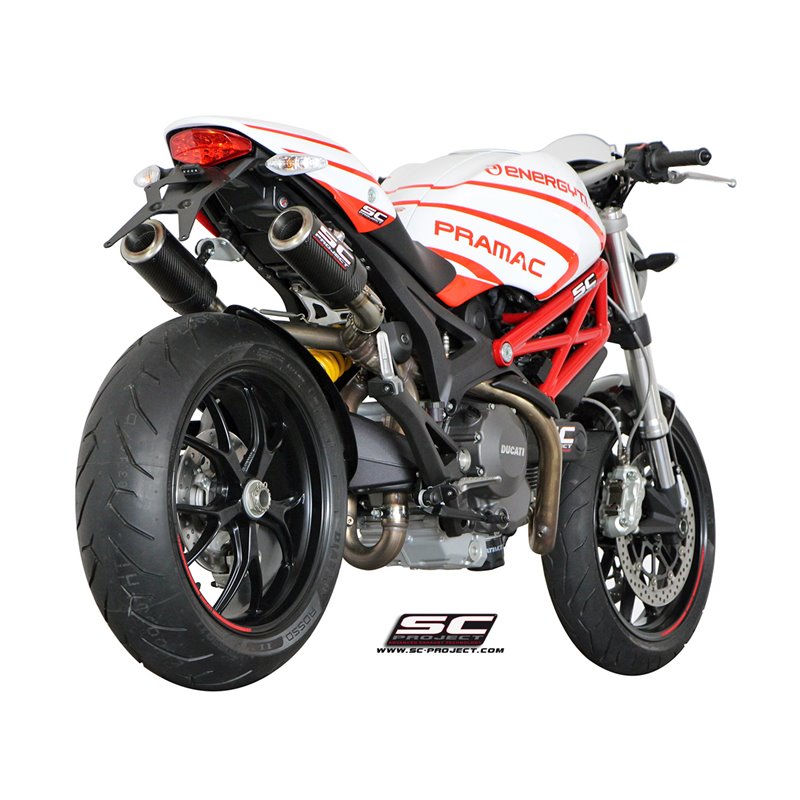 SC-Project Exhausts CR-T | Carbon | Ducati 696 Monster