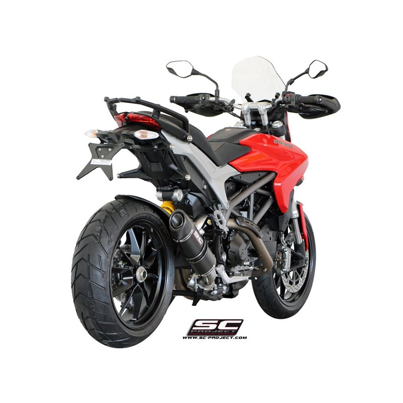 SC-Project Exhaust Oval Low | Carbon | Ducati 821 Hyperstrada