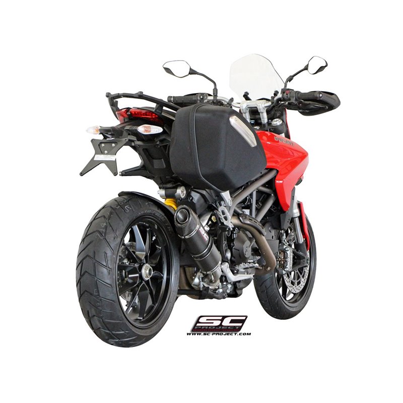 SC-Project Exhaust Oval Low | Carbon | Ducati 821 Hyperstrada