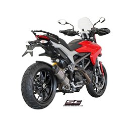 SC-Project Uitlaat Oval Low | Zilver | Ducati 821 Hyperstrada