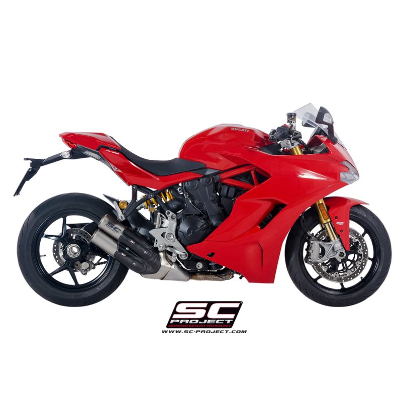 SC-Project Uitlaat CR-T Double | Zilver | Ducati 950 Supersport
