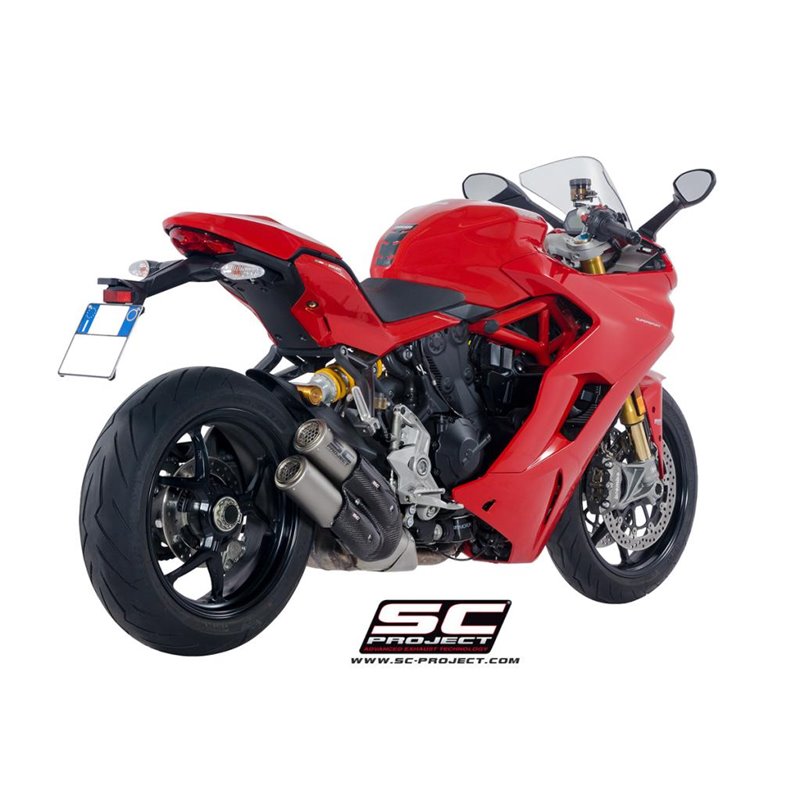 SC-Project Uitlaat CR-T Double | Zilver | Ducati 950 Supersport