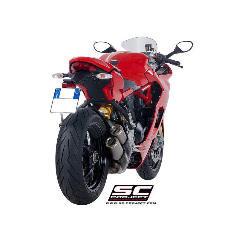 SC-Project Uitlaat CR-T Double | Zilver | Ducati 950 Supersport