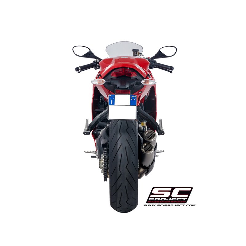 SC-Project Uitlaat CR-T Double | Zilver | Ducati 950 Supersport