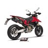 SC-Project Uitlaten SC1-S Dual Undertail | Carbon | Ducati 698 Hypermotard Mono