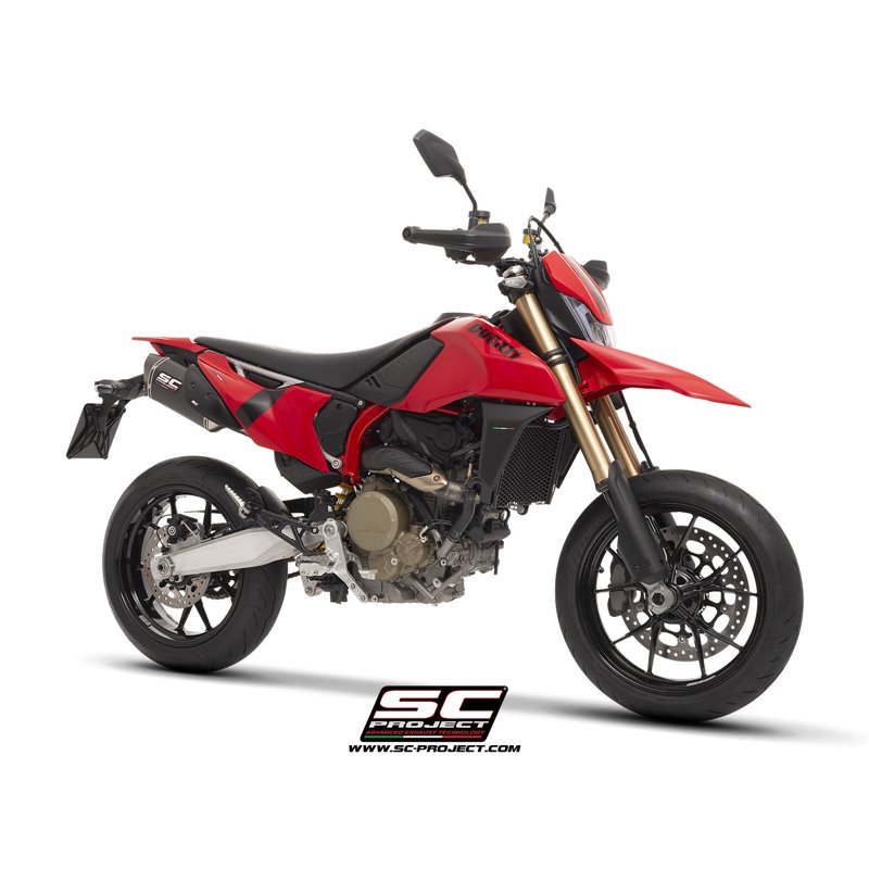 SC-Project Uitlaten SC1-S Dual Undertail | Carbon | Ducati 698 Hypermotard Mono