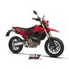 SC-Project Uitlaten SC1-S Dual Undertail | Zilver | Ducati 698 Hypermotard Mono