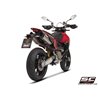 SC-Project Uitlaten SC1-S Dual Undertail | Zilver | Ducati 698 Hypermotard Mono