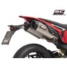 SC-Project Uitlaten SC1-S Dual Undertail | Zilver | Ducati 698 Hypermotard Mono