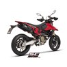 SC-Project Exhausts S1-C Dual Undertail | Black | Ducati 698 Hypermotard Mono