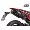 SC-Project Exhausts S1-C Dual Undertail | Black | Ducati 698 Hypermotard Mono