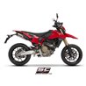 SC-Project Exhausts S1-C Dual Undertail | Silver | Ducati 698 Hypermotard Mono