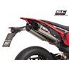 SC-Project Exhausts S1-C Dual Undertail | Silver | Ducati 698 Hypermotard Mono