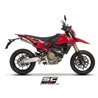 SC-Project Uitlaten S1 Dual Undertail Mesh | Zilver | Ducati 698 Hypermotard Mono