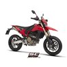 SC-Project Uitlaten S1 Dual Undertail Mesh | Zilver | Ducati 698 Hypermotard Mono