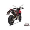 SC-Project Uitlaten S1 Dual Undertail Mesh | Zilver | Ducati 698 Hypermotard Mono