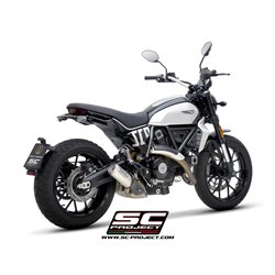 SC-Project Uitlaat CR-T Mesh | Zilver | Ducati 800 Scrambler
