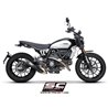 SC-Project Uitlaat S1 | Zilver | Ducati 800 Scrambler