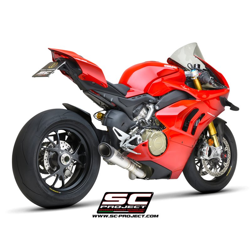 SC-Project Uitlaat S1 | Zilver | Ducati Panigale V4