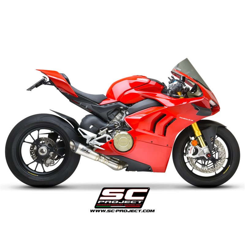 SC-Project Uitlaat S1 | Zilver | Ducati Panigale V4