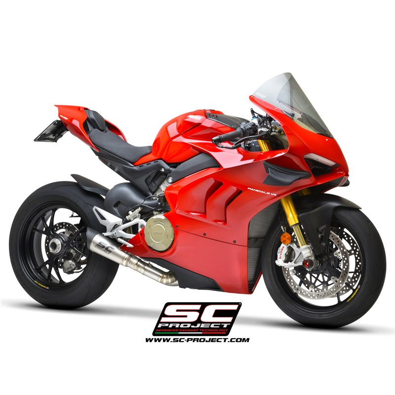SC-Project Uitlaat S1 | Zilver | Ducati Panigale V4