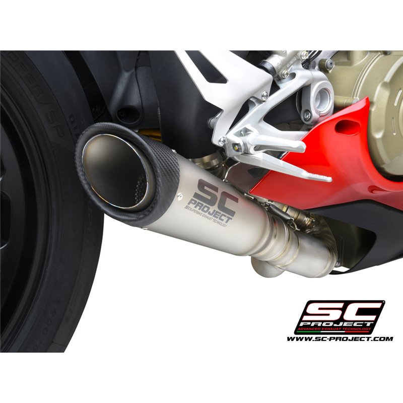 SC-Project Uitlaat S1 | Zilver | Ducati Panigale V4