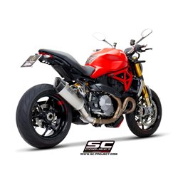 SC-Project Uitlaat SC1-R | Zilver | Ducati 1200 Monster