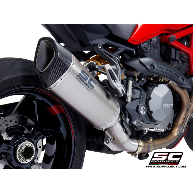SC-Project Uitlaat SC1-R | Zilver | Ducati 1200 Monster
