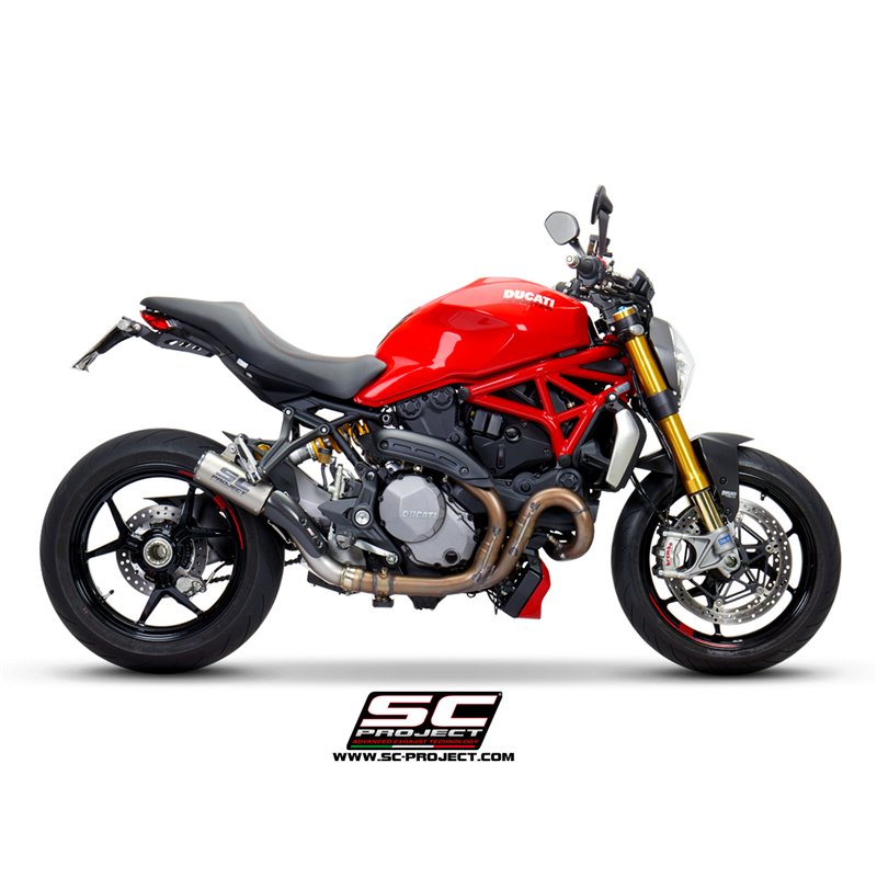 SC-Project Uitlaat CR-T | Zilver | Ducati 1200 Monster