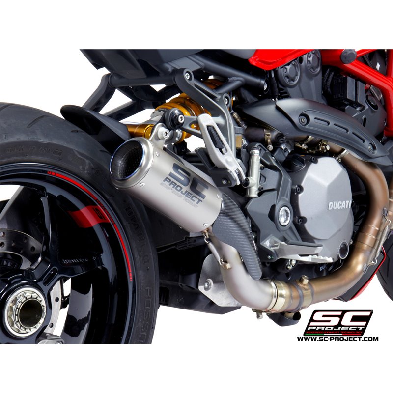 SC-Project Uitlaat CR-T | Zilver | Ducati 1200 Monster