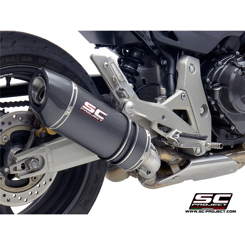 SC-Project Exhaust Oval | Carbon | Honda CB600F Hornet