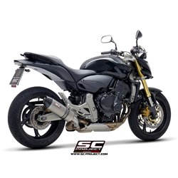 SC-Project Exhaust Oval | Silver | Honda CB600F Hornet