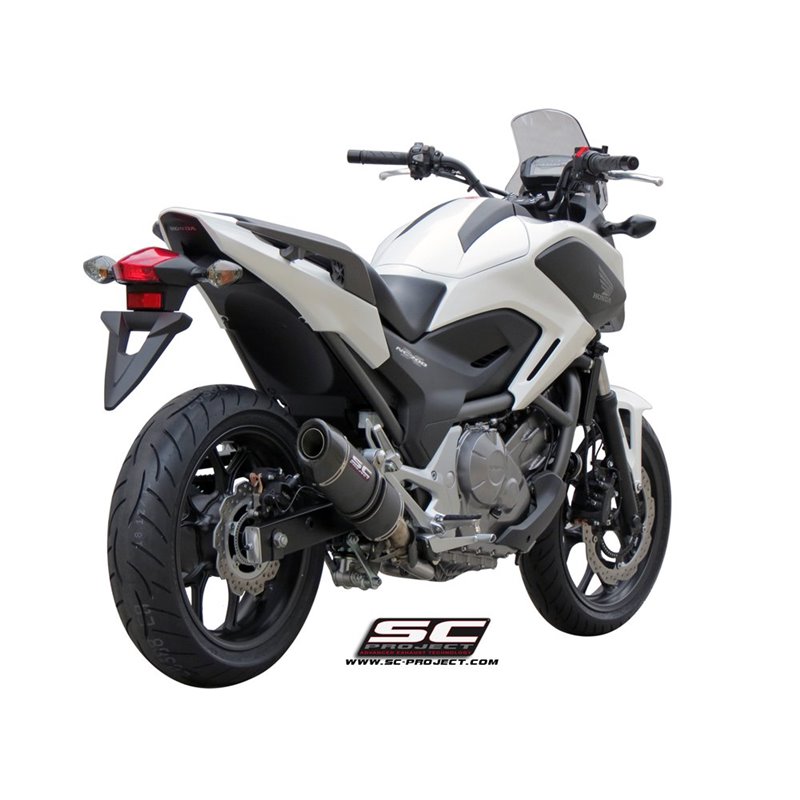 SC-Project Exhaust Oval | Carbon | Honda NC700