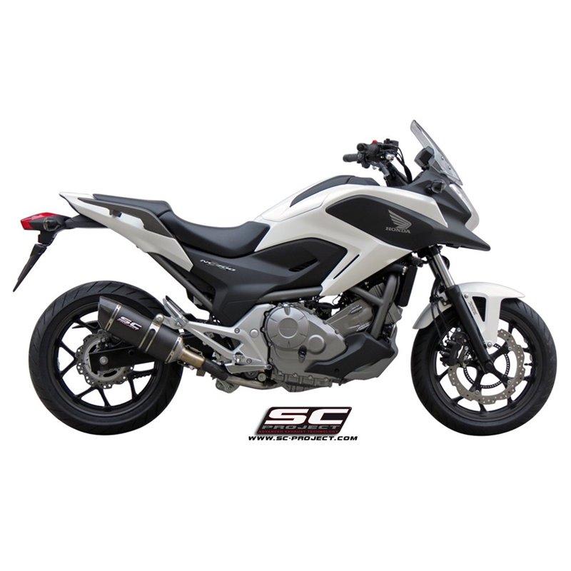 SC-Project Exhaust Oval | Carbon | Honda NC700