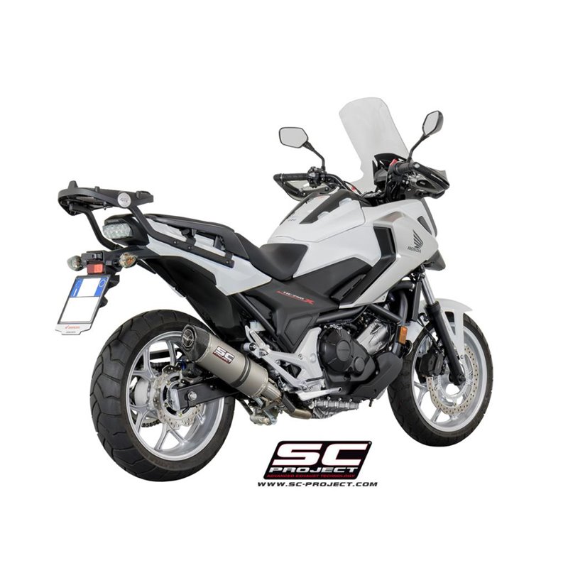 SC-Project Uitlaat Oval | Zilver | Honda NC750