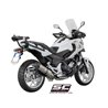 SC-Project Uitlaat Oval | Zilver | Honda NC750
