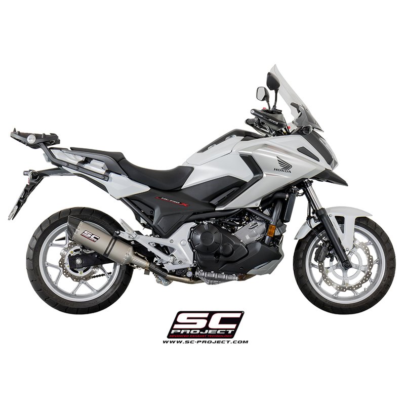 SC-Project Uitlaat Oval | Zilver | Honda NC750
