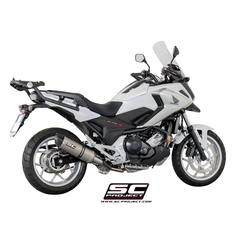 SC-Project Uitlaat Oval | Zilver | Honda NC750